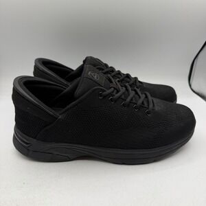 Zeba Hands-Free Shoes Mens Sz 12 Black Knit Slip On Sneakers Walking Orthopedic